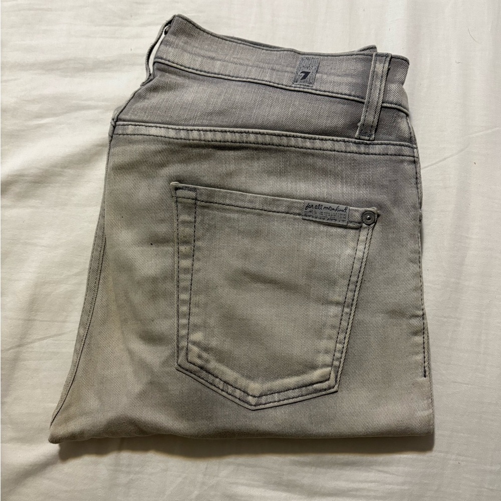 7 For All Mankind Gray Slim Jeans